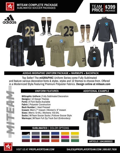 adidas soccer uniforms for teams package